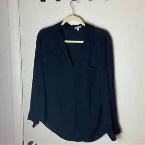 Express long sleeve blouse color black Size Large